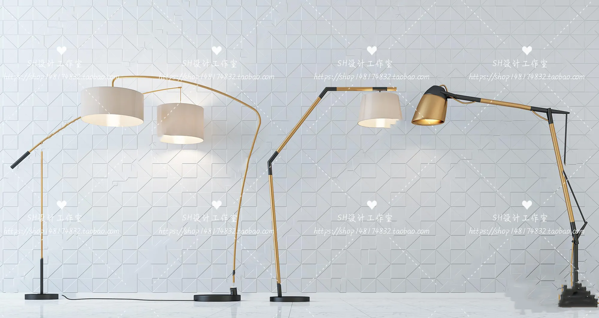 Floor Lamps – 3D Models – 0014