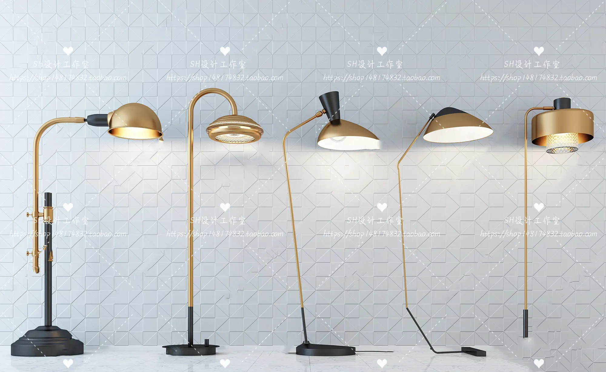 Floor Lamps – 3D Models – 0015