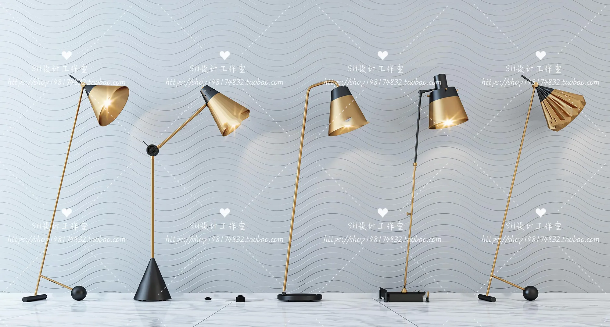 Floor Lamps – 3D Models – 0023