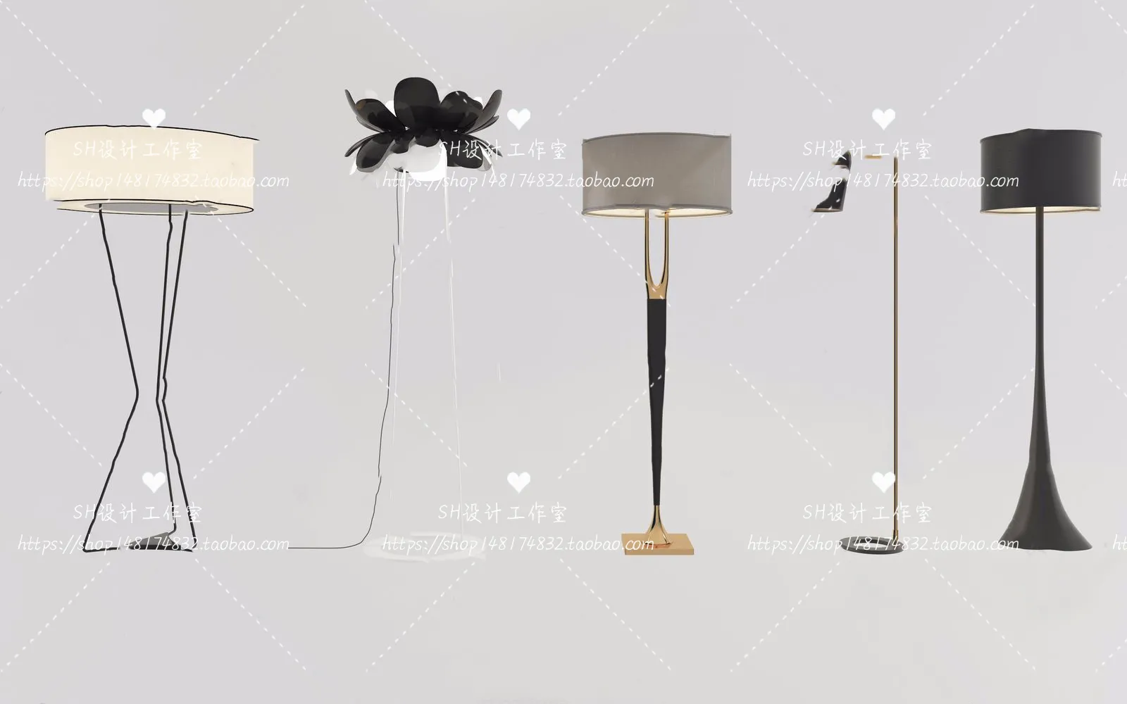 Floor Lamps – 3D Models – 0024