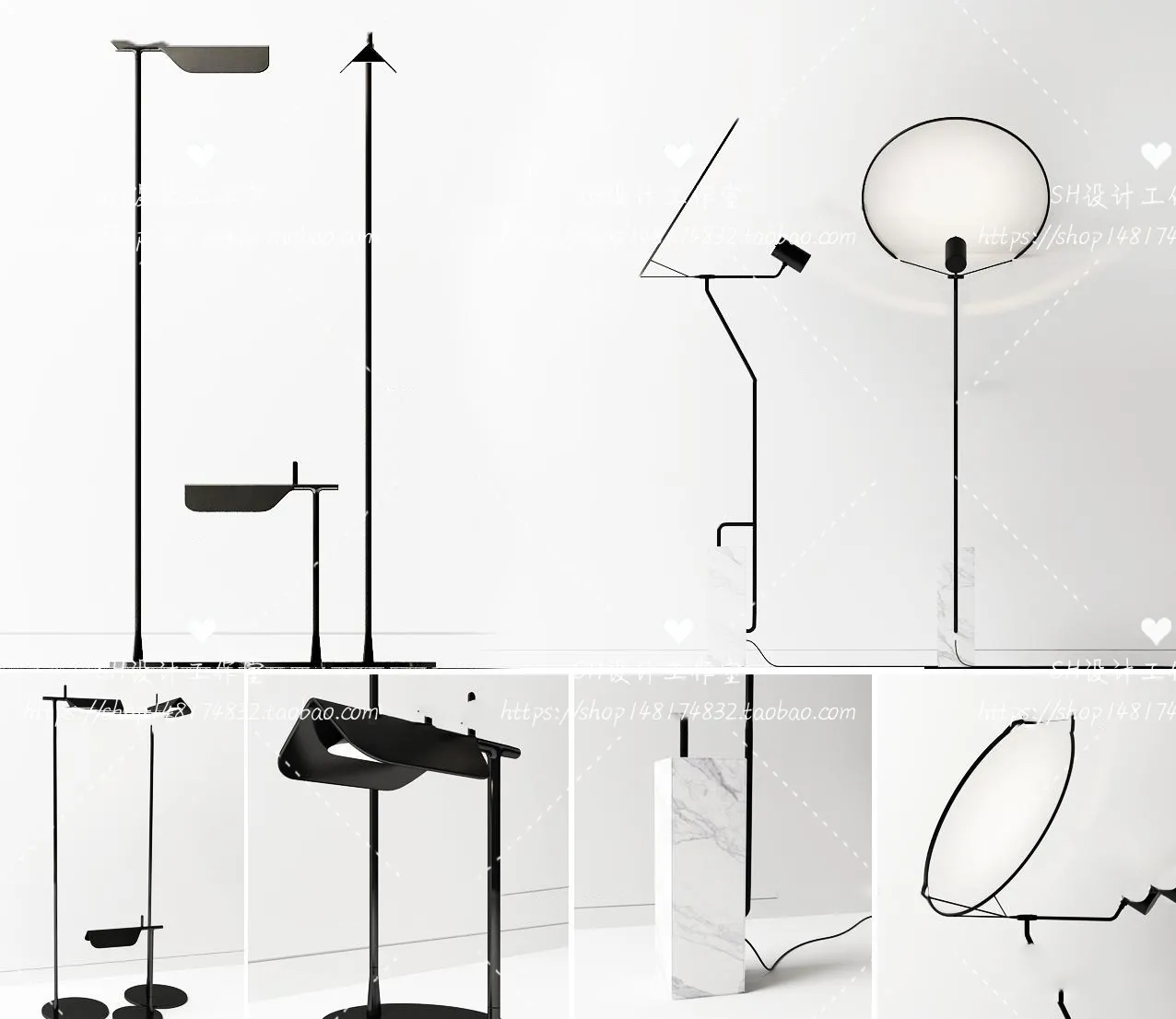 Floor Lamps – 3D Models – 0037