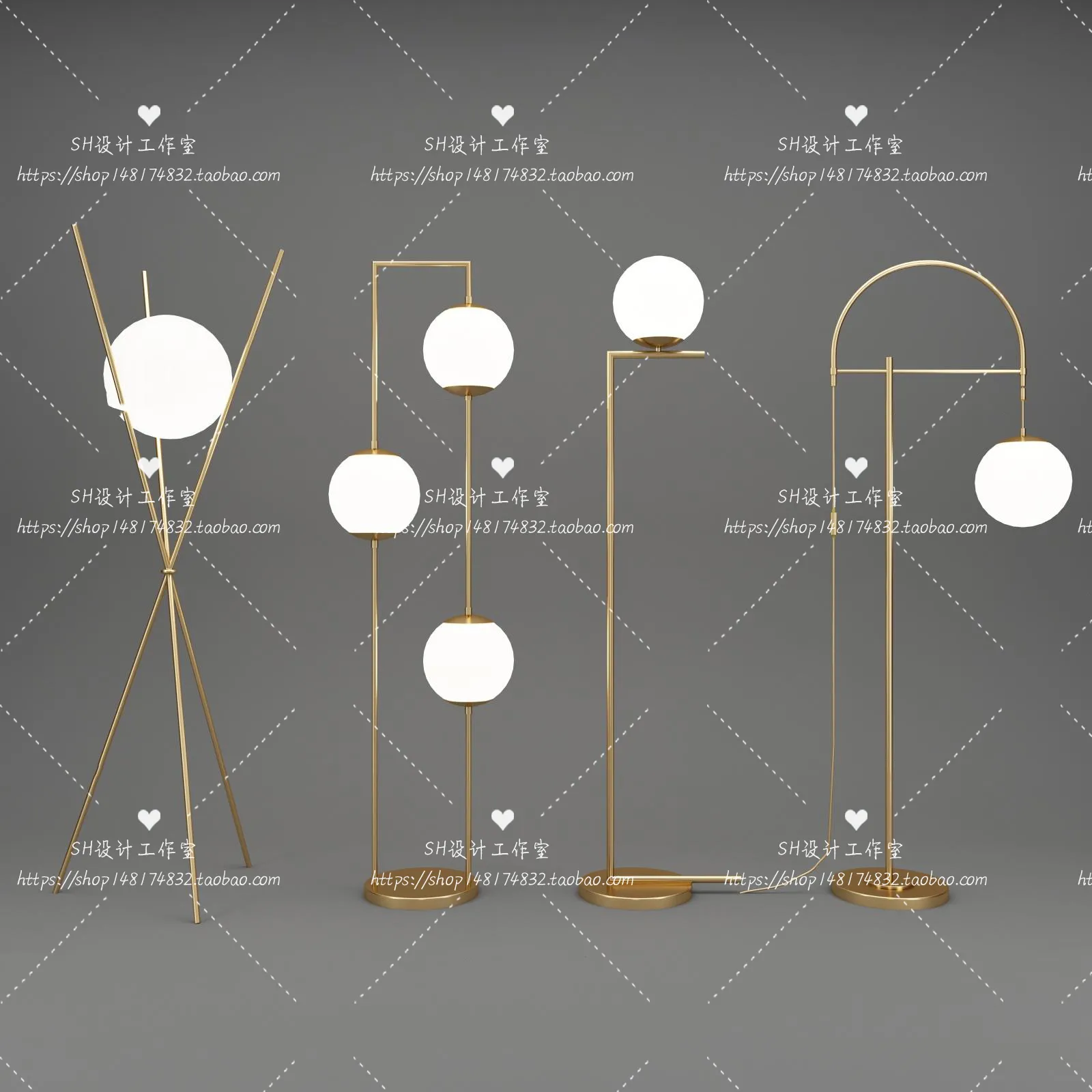 Floor Lamps – 3D Models – 0038