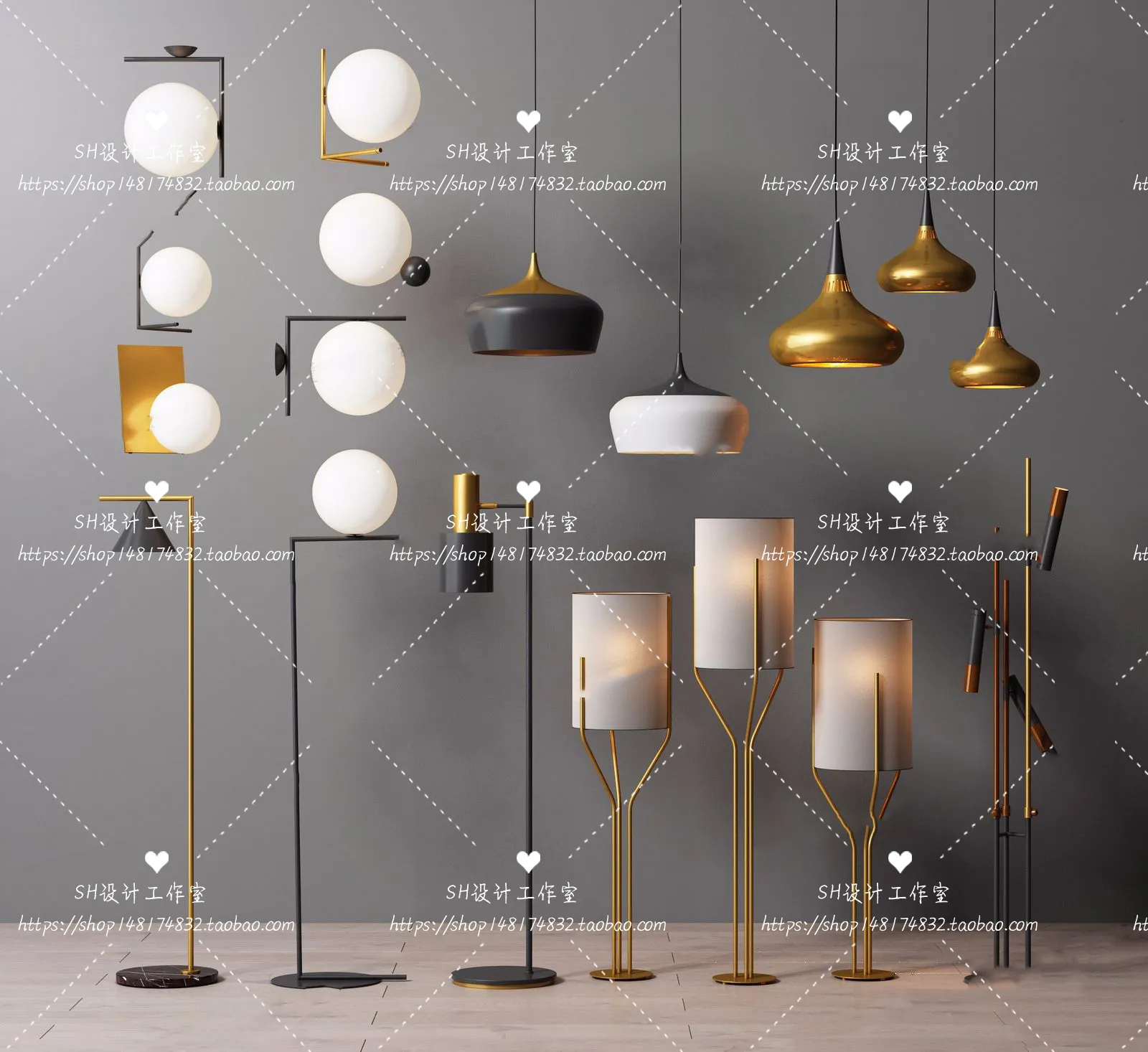 Floor Lamps – 3D Models – 0041
