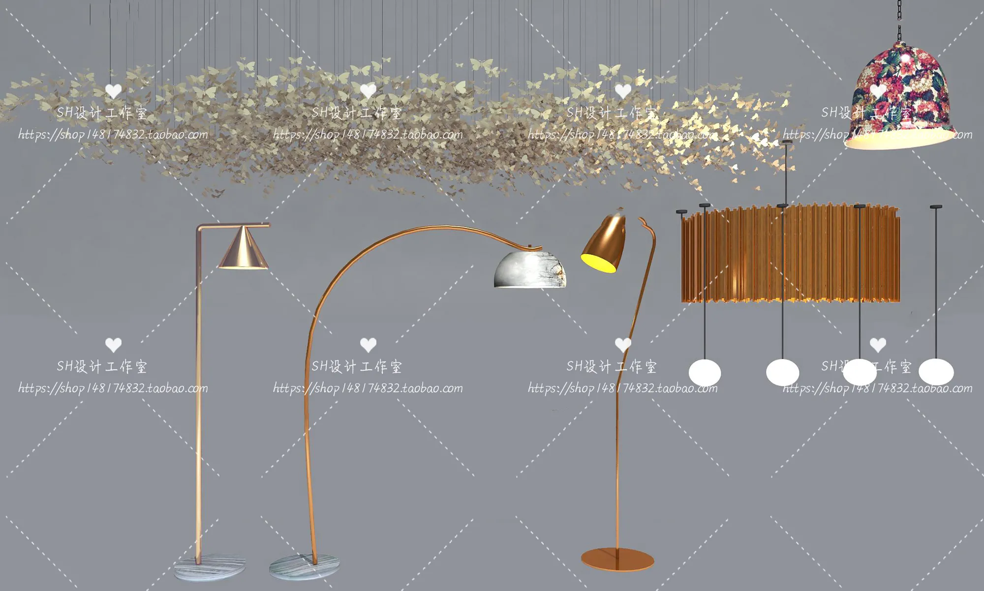 Floor Lamps – 3D Models – 0050