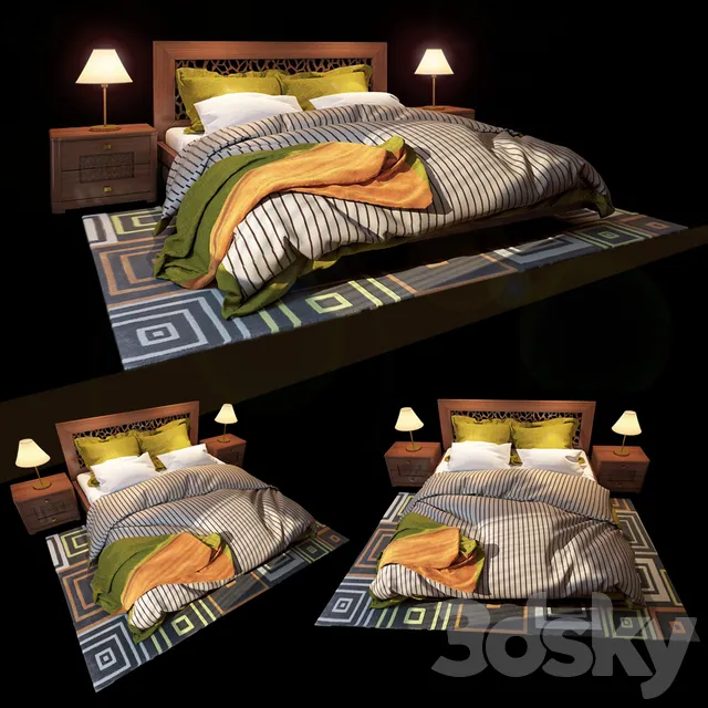 Furniture – Bed 3D Models – Lago di Garda