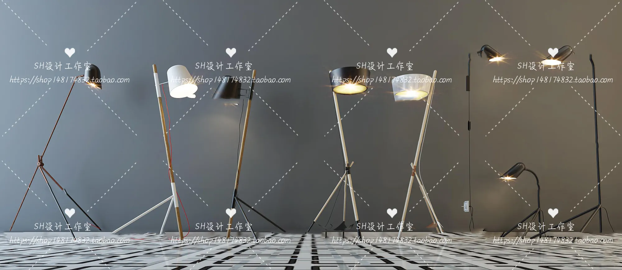 Floor Lamps – 3D Models – 0053
