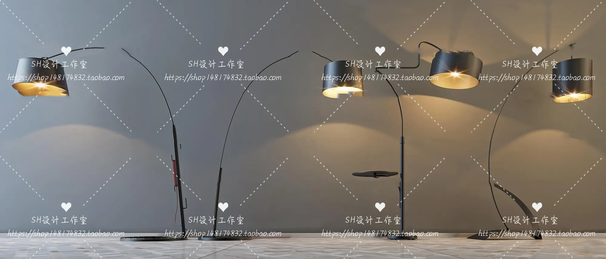 Floor Lamps – 3D Models – 0055