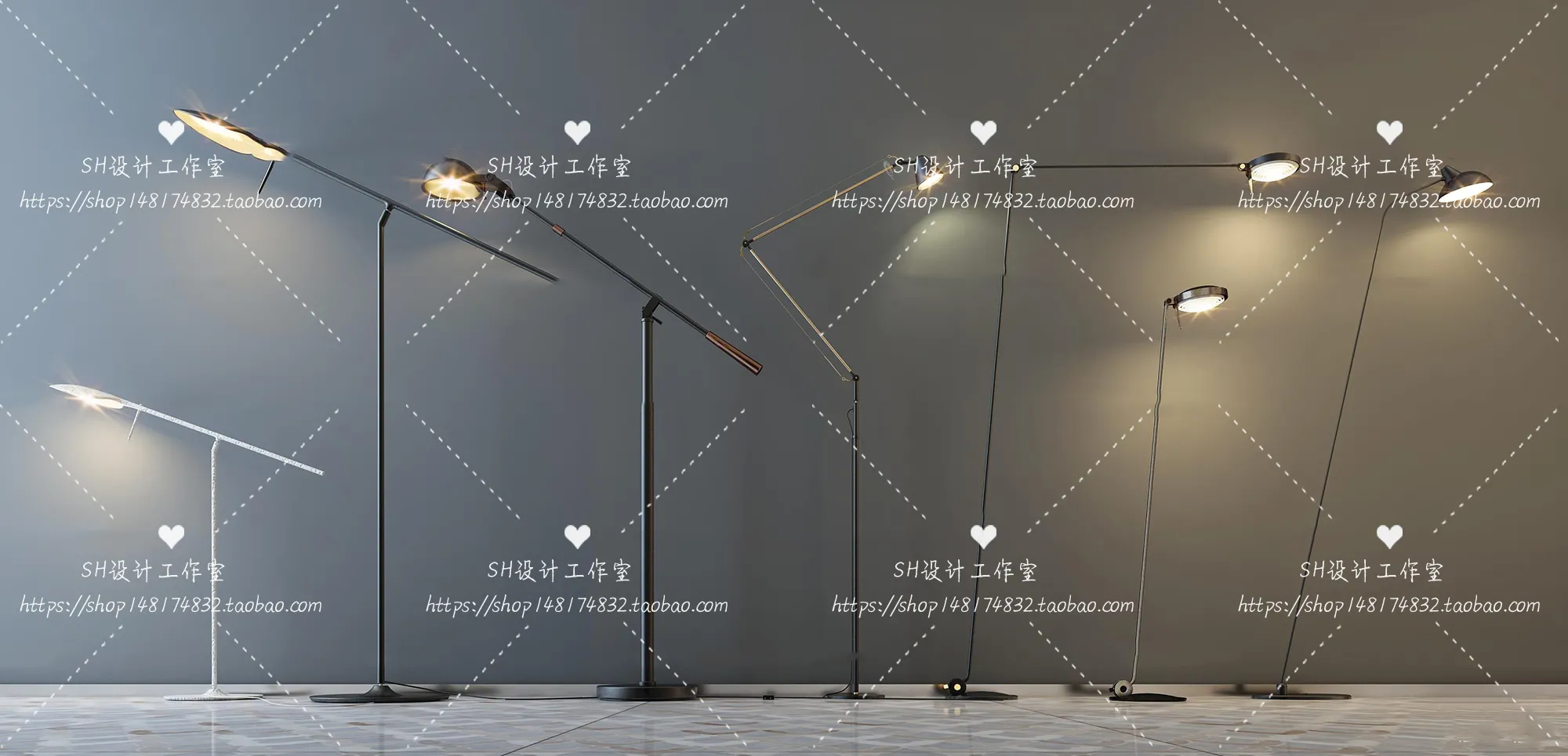 Floor Lamps – 3D Models – 0058