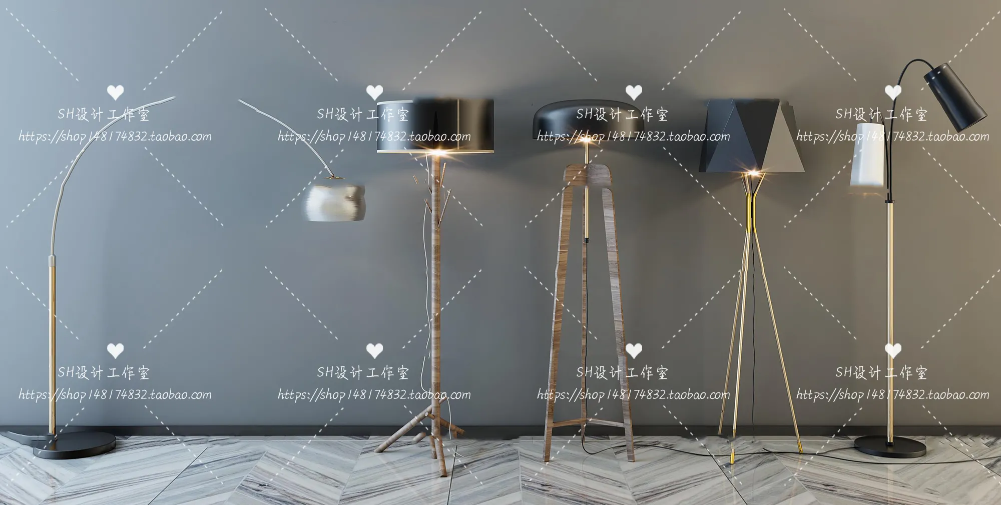 Floor Lamps – 3D Models – 0059
