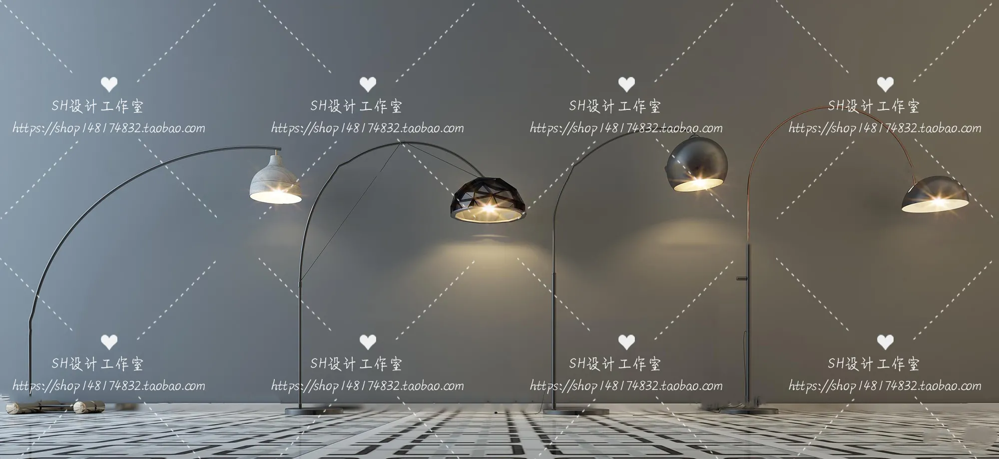 Floor Lamps – 3D Models – 0061