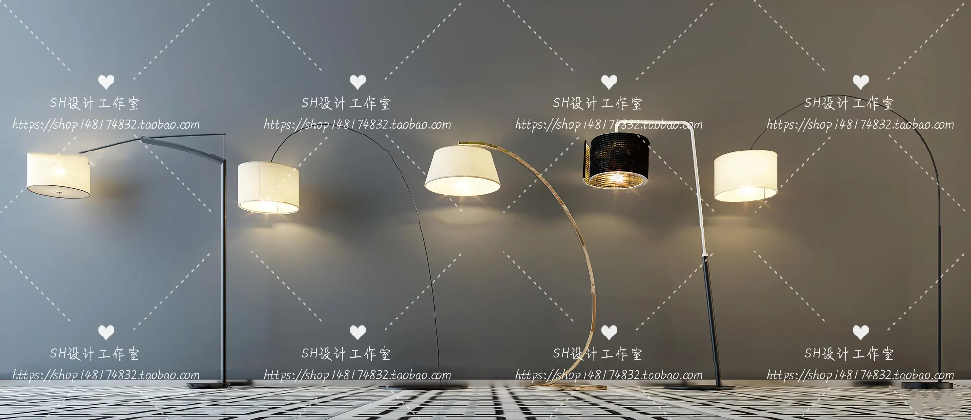 Floor Lamps – 3D Models – 0062