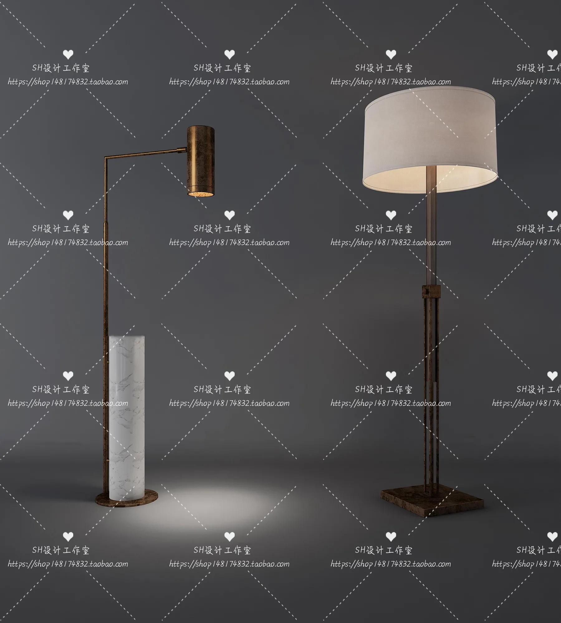 Floor Lamps – 3D Models – 0063