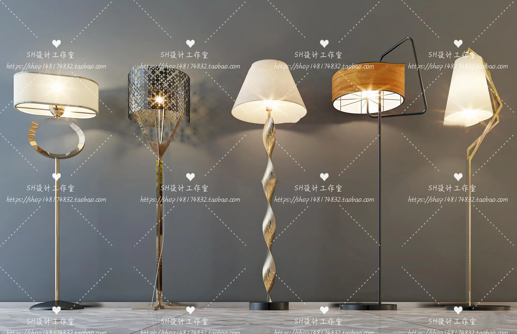 Floor Lamps – 3D Models – 0067