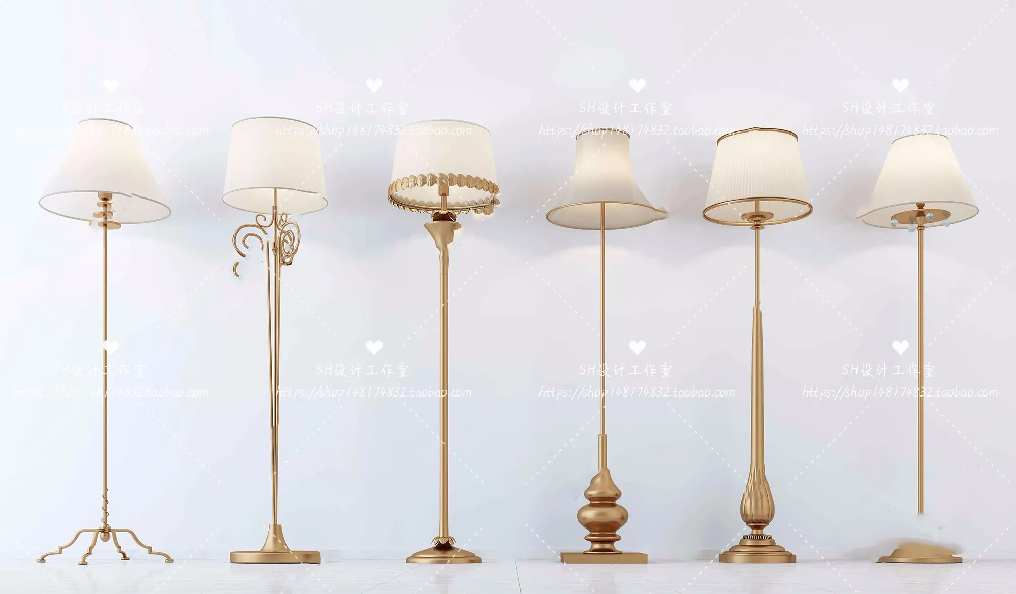 Floor Lamps – 3D Models – 0068