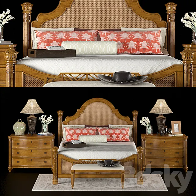 Furniture – Bed 3D Models – Lexington Home Brands