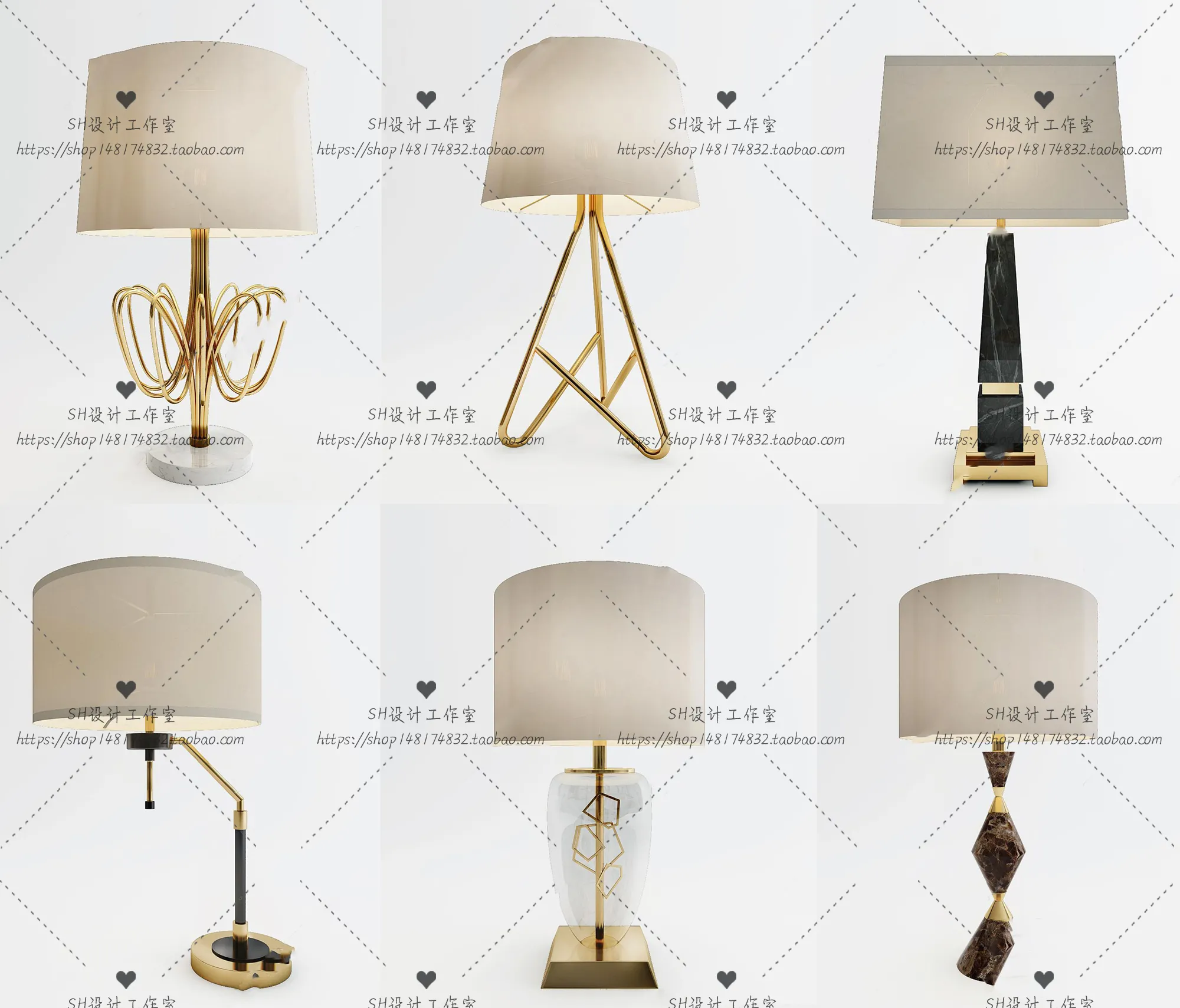 Table Lamps – 3D Models – 0004