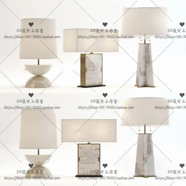 Table Lamps – 3D Models – 0006