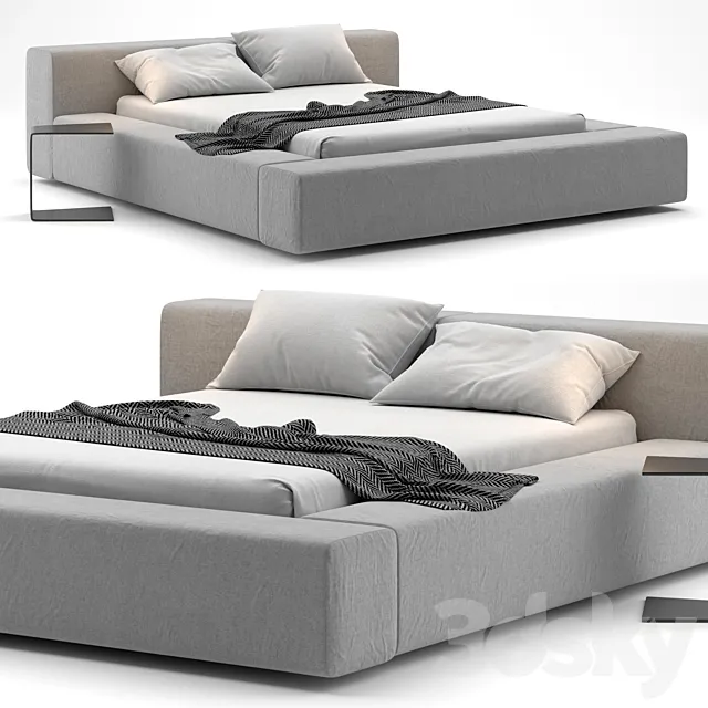 Furniture – Bed 3D Models – Living divani extra wall bed