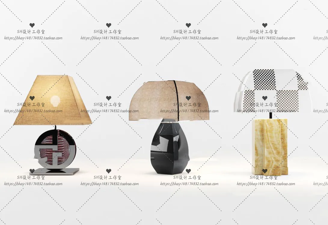Table Lamps – 3D Models – 0035