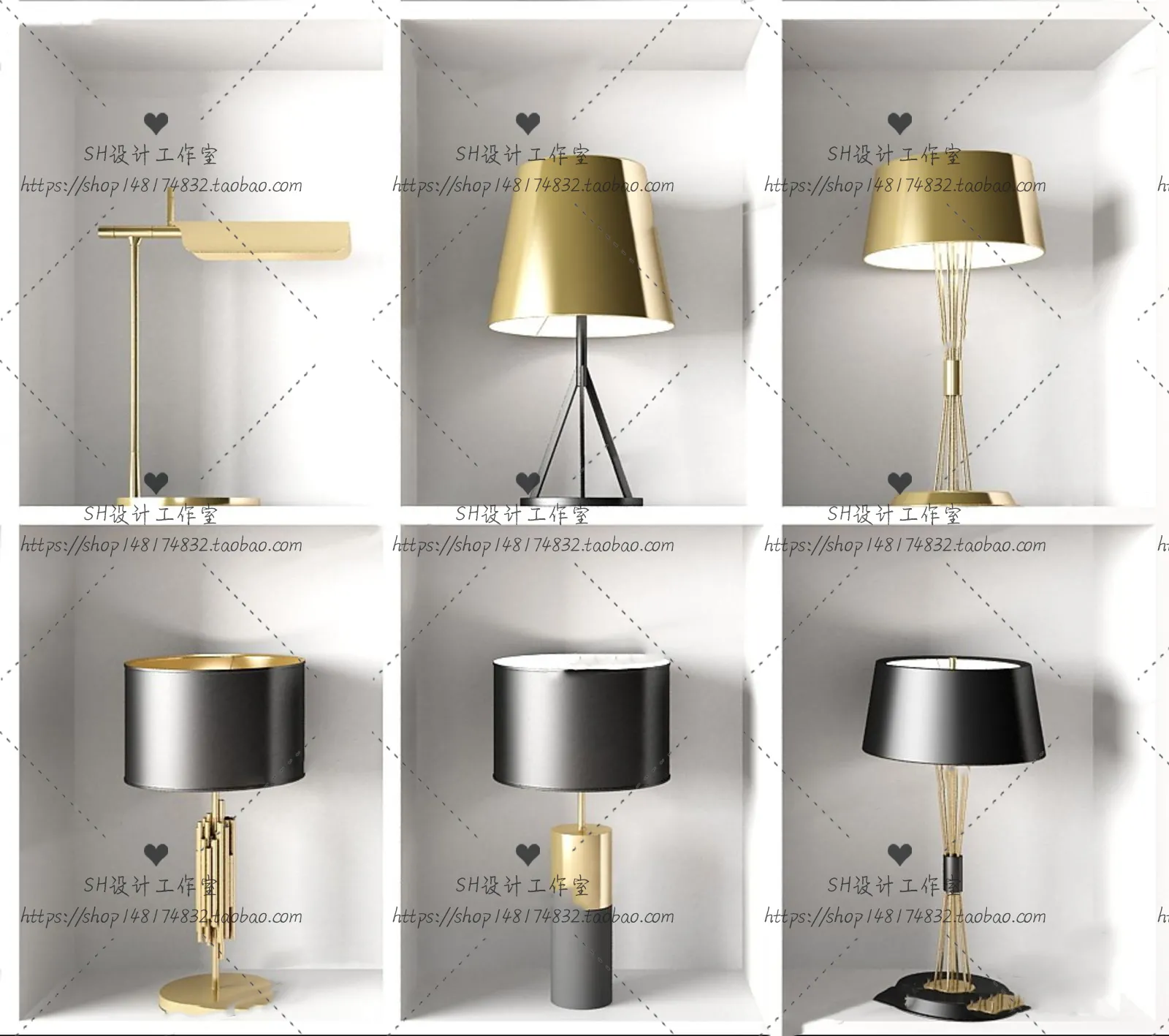Table Lamps – 3D Models – 0040