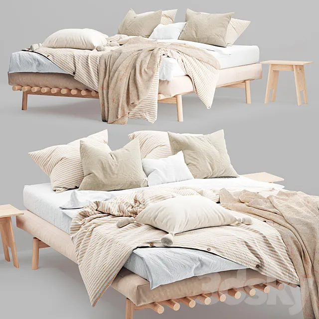 Furniture – Bed 3D Models – Magic linen bed