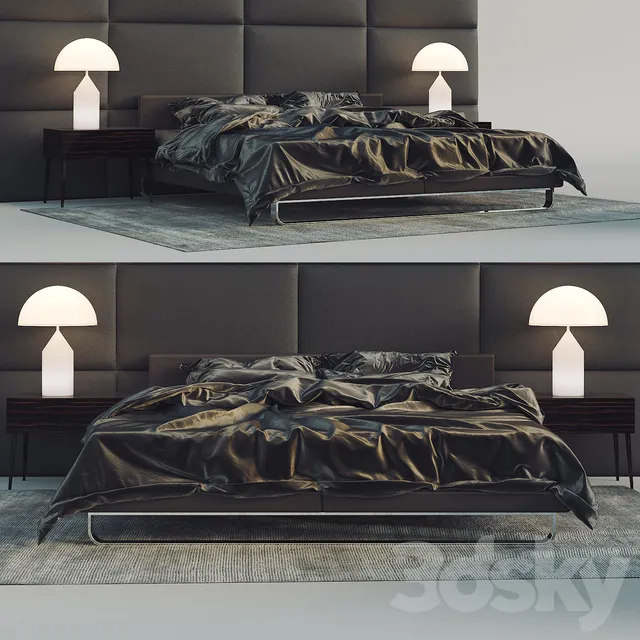 Furniture – Bed 3D Models – Men’s bed
