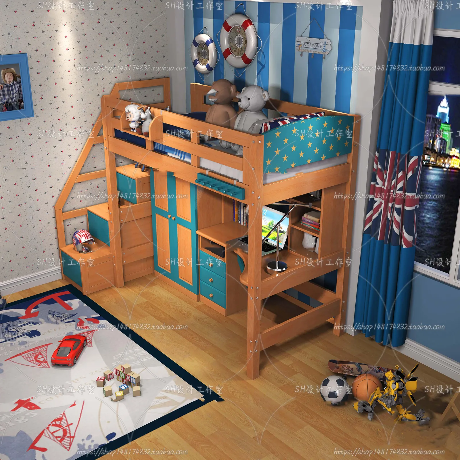 Childrens Bed – 3D Models – 0027