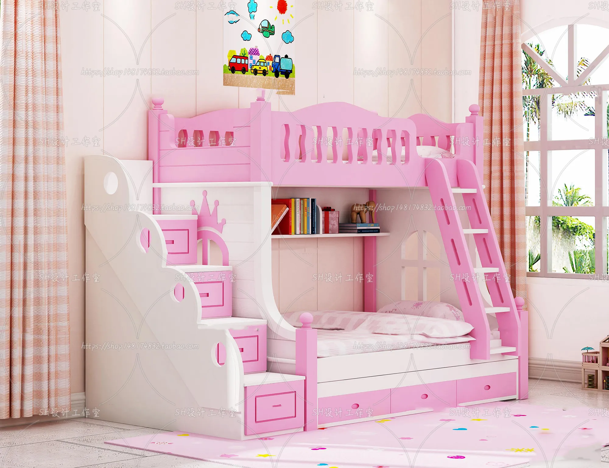 Childrens Bed – 3D Models – 0036