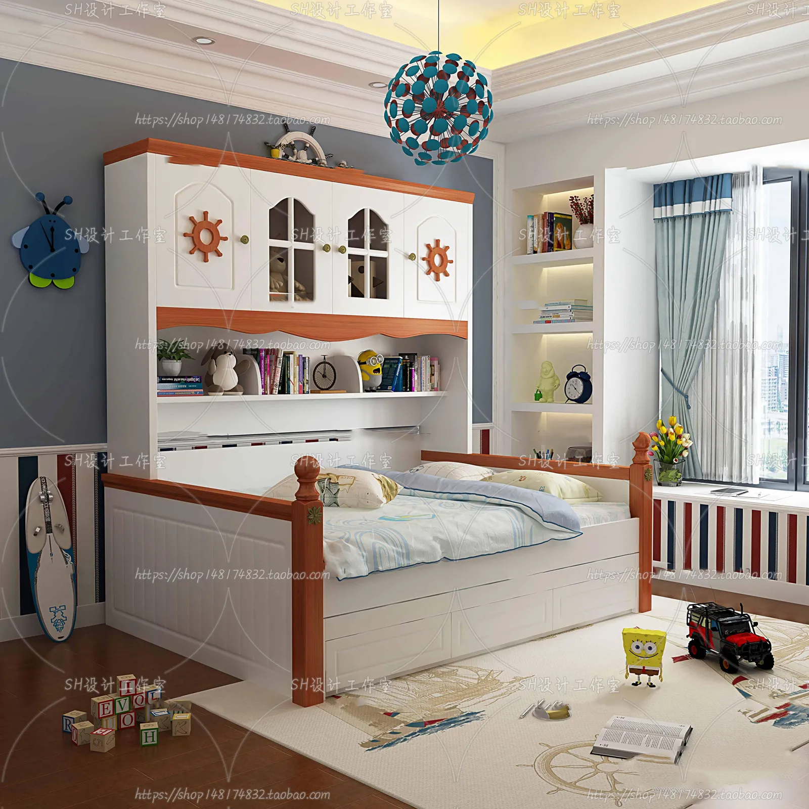 Childrens Bed – 3D Models – 0039