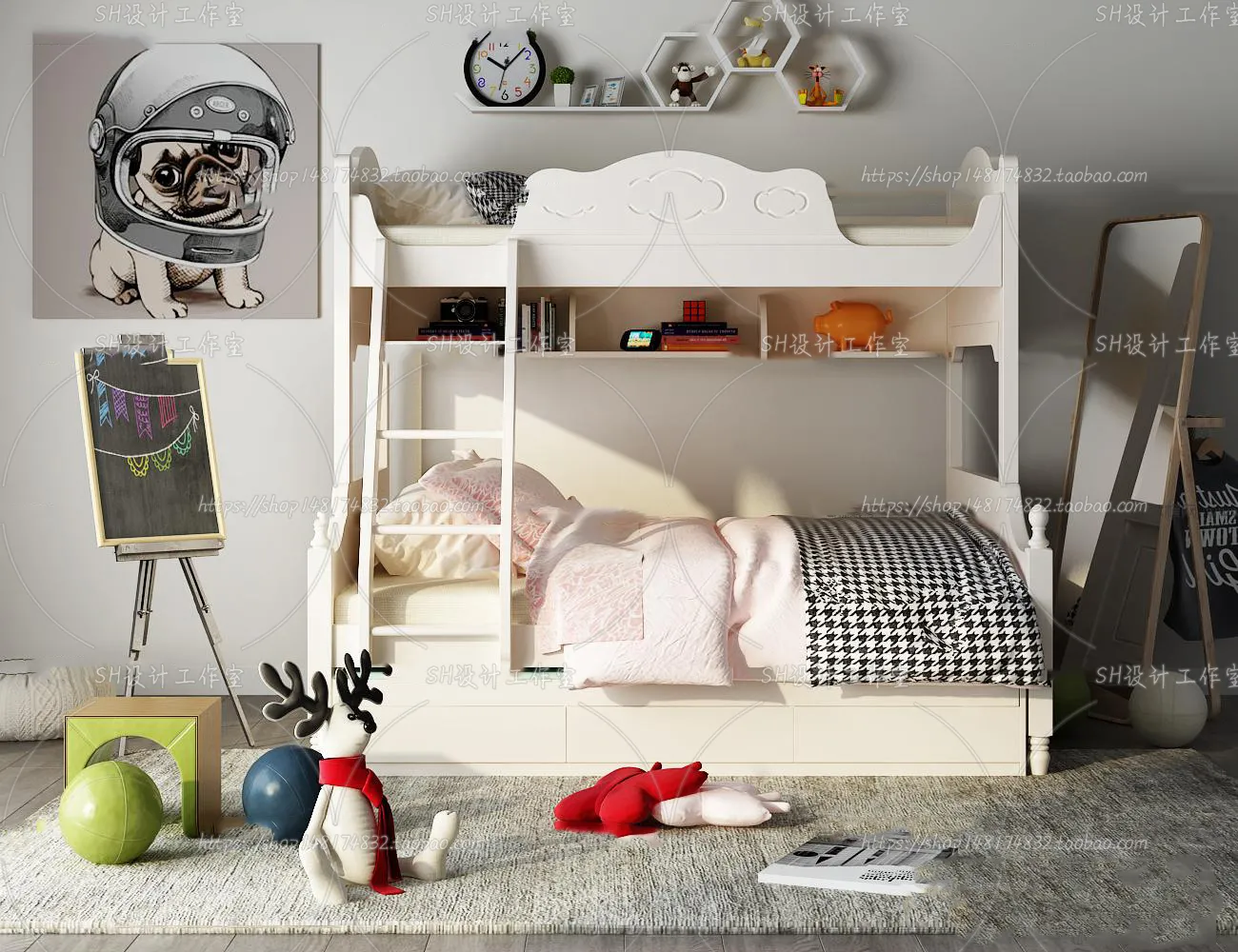 Childrens Bed – 3D Models – 0044