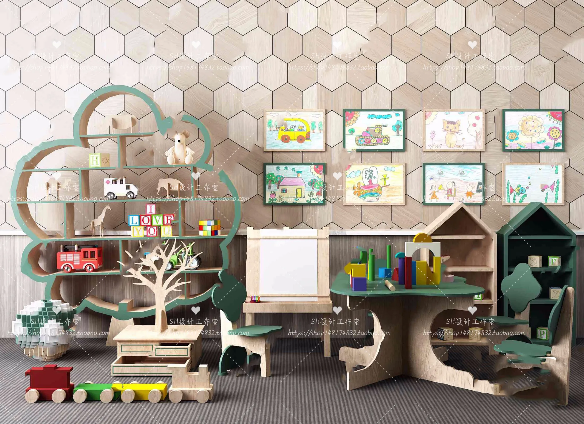 Childrens Room – 3D Models – 0009