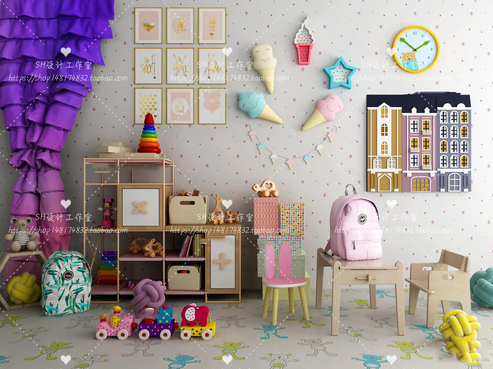 Childrens Room – 3D Models – 0021