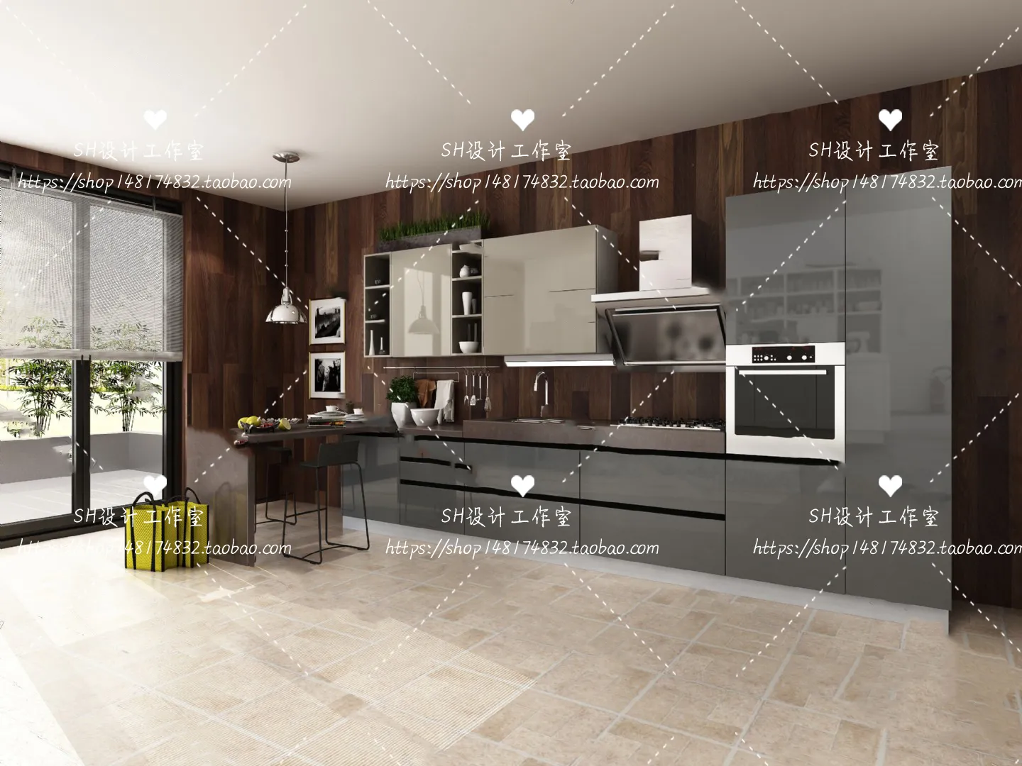 Kitchen Cabinets – 3D Models – 0004