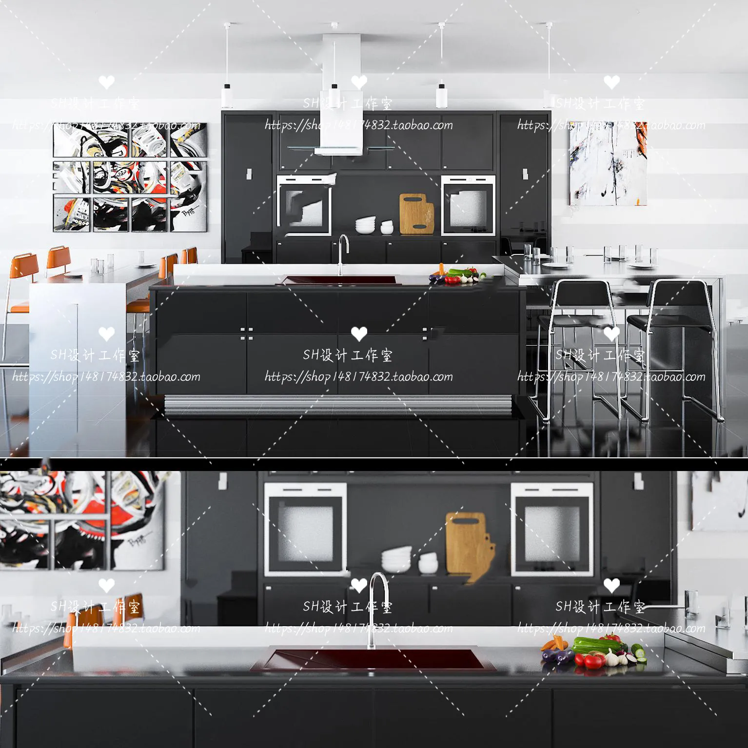 Kitchen Cabinets – 3D Models – 0007