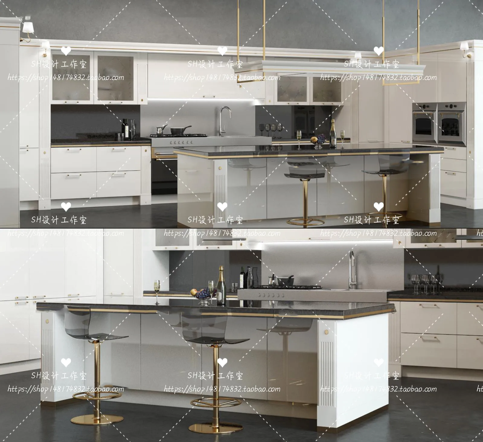 Kitchen Cabinets – 3D Models – 0009