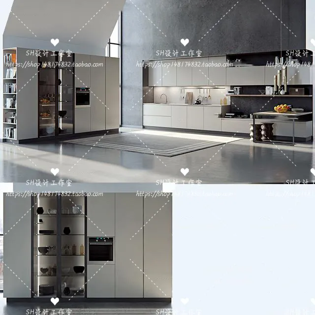 Kitchen Cabinets – 3D Models – 0016