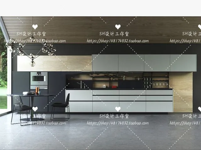 Kitchen Cabinets – 3D Models – 0017