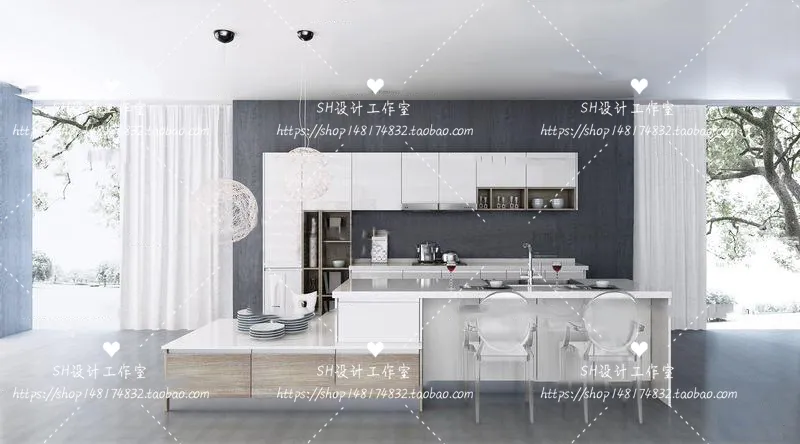 Kitchen Cabinets – 3D Models – 0021