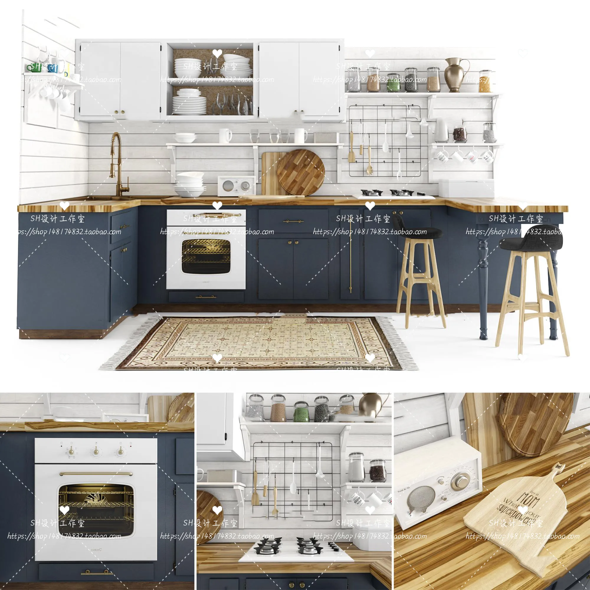 Kitchen Cabinets – 3D Models – 0023