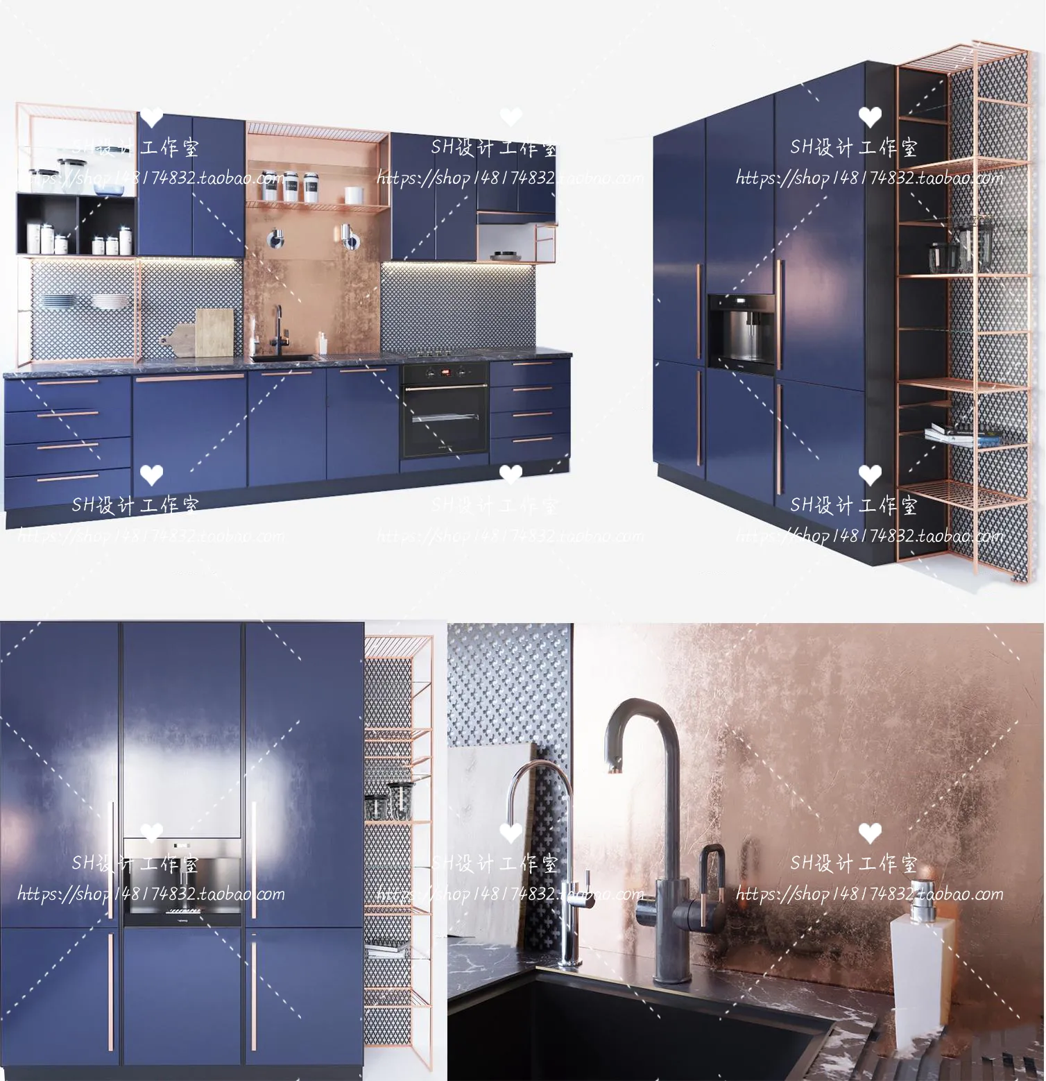 Kitchen Cabinets – 3D Models – 0025