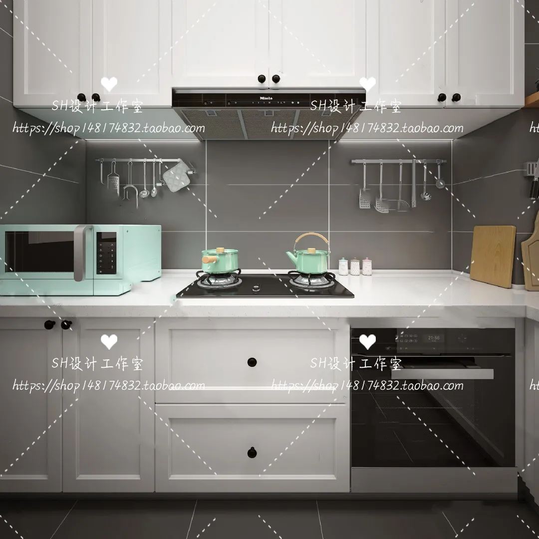 Kitchen Cabinets – 3D Models – 0029