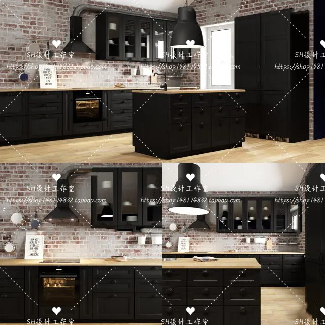 Kitchen Cabinets – 3D Models – 0032