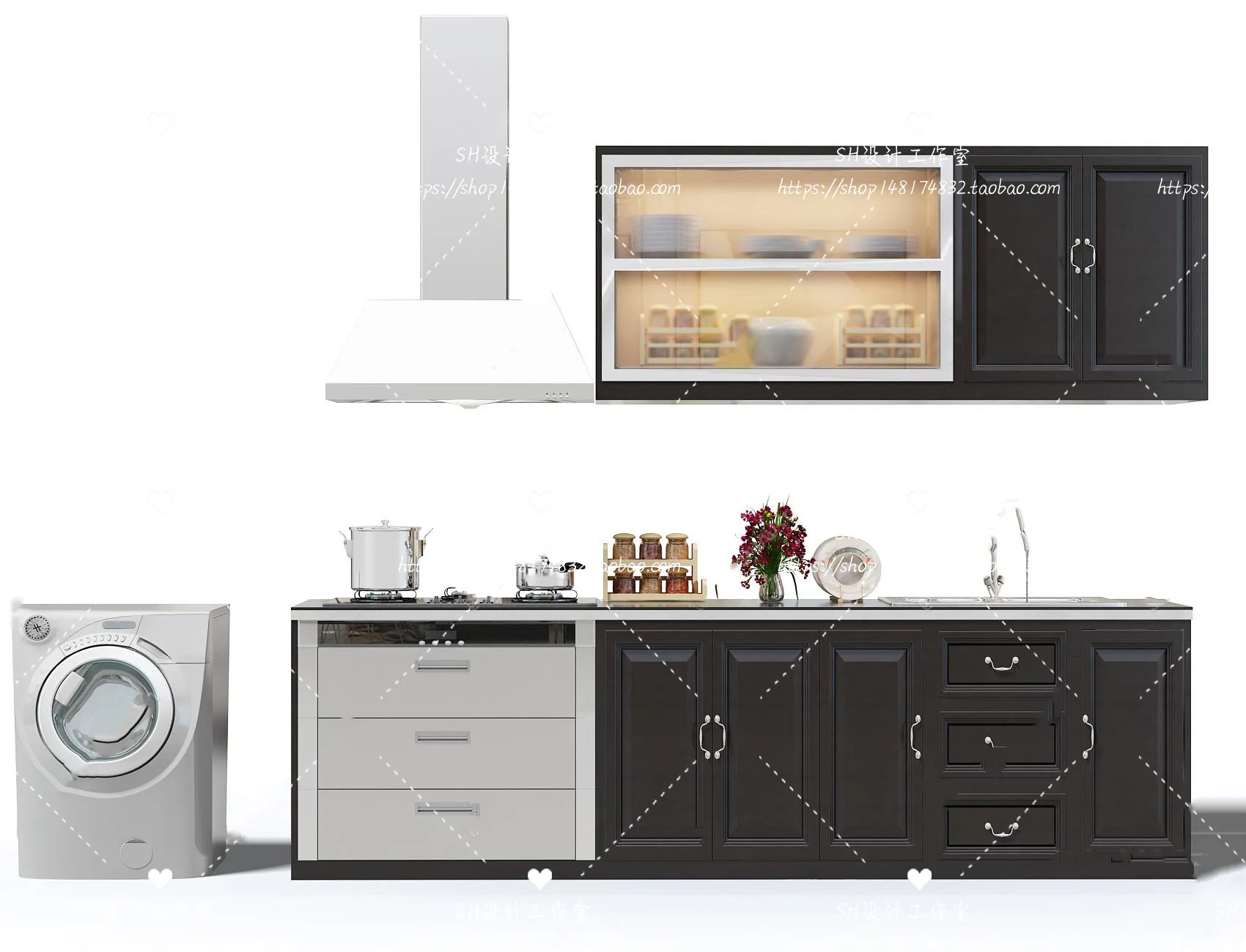 Kitchen Cabinets – 3D Models – 0035