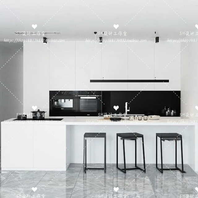Kitchen Cabinets – 3D Models – 0038