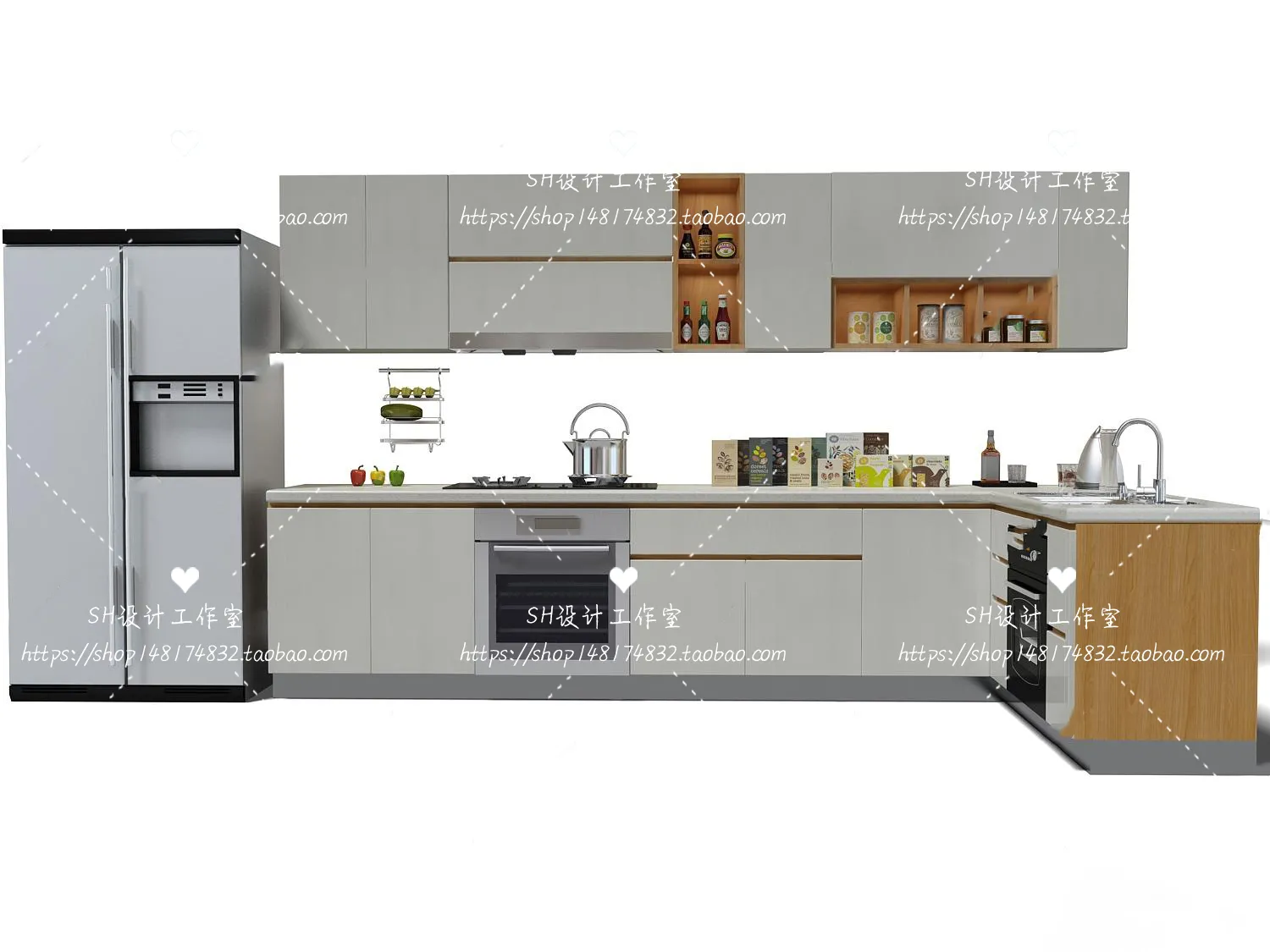 Kitchen Cabinets – 3D Models – 0039