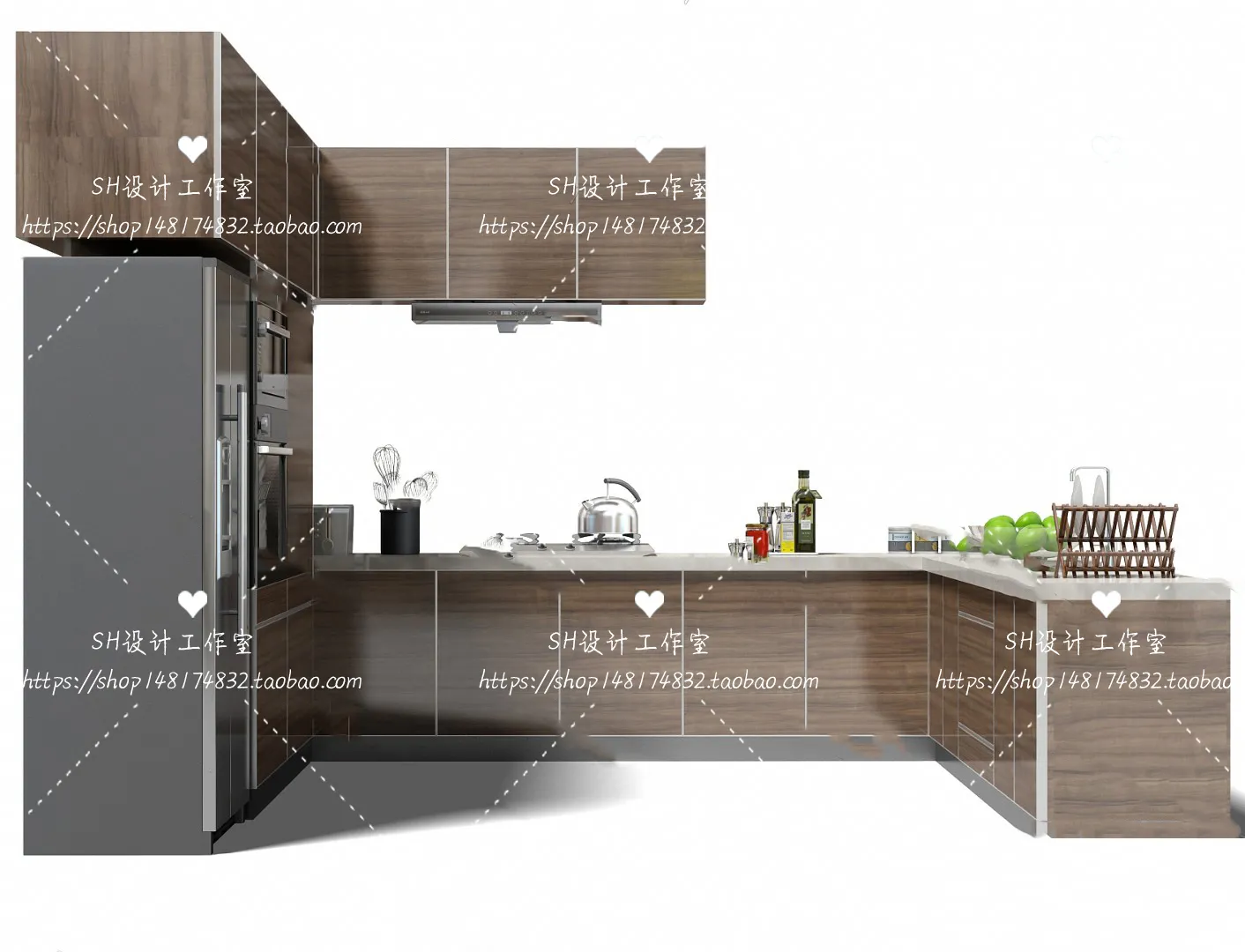 Kitchen Cabinets – 3D Models – 0046
