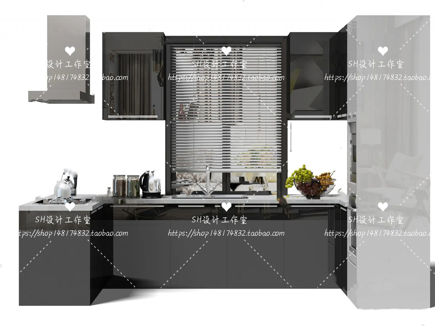 Kitchen Cabinets – 3D Models – 0048