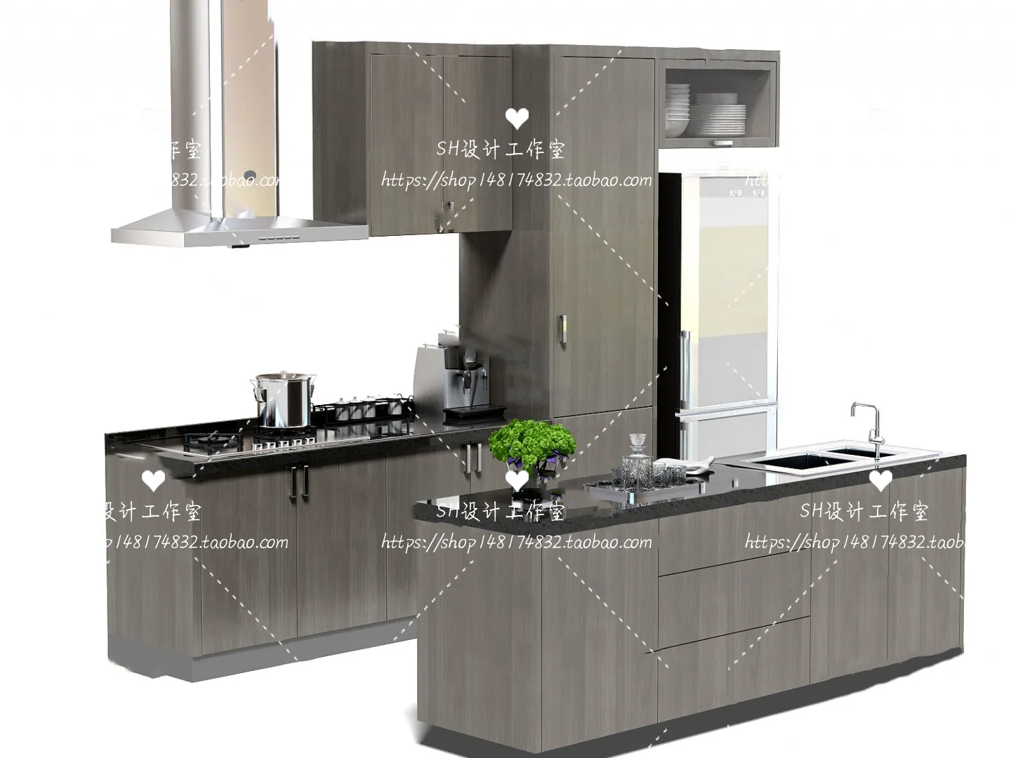 Kitchen Cabinets – 3D Models – 0049