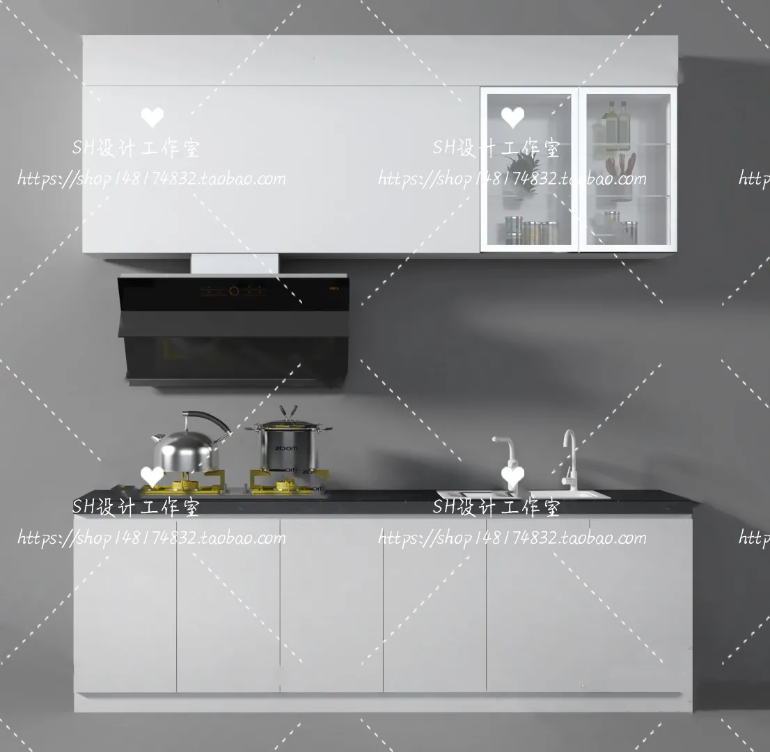 Kitchen Cabinets – 3D Models – 0050