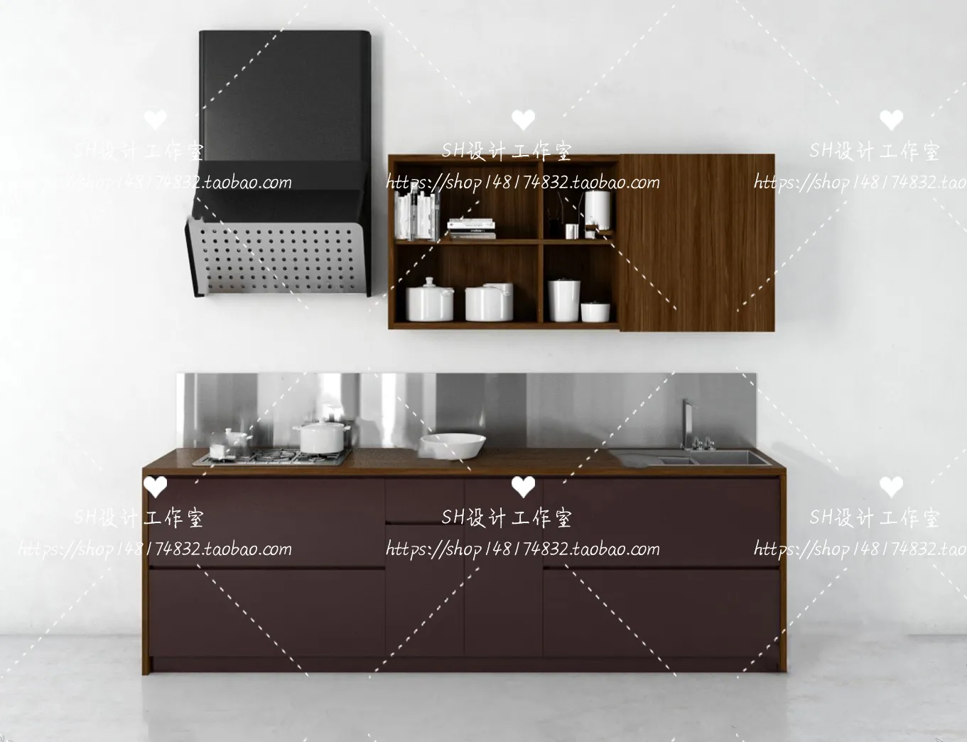 Kitchen Cabinets – 3D Models – 0051